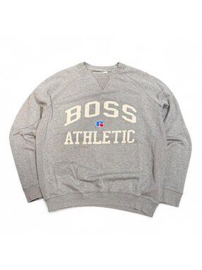Hugo Boss x Russell Athletic Logo Grey Sweatshirt
